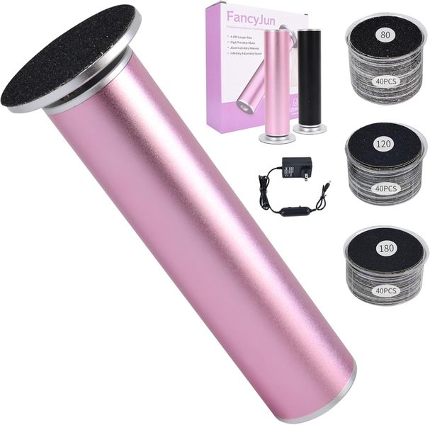 Electric Foot Callus Remover with 60pcs Sandpaper Discs for Women