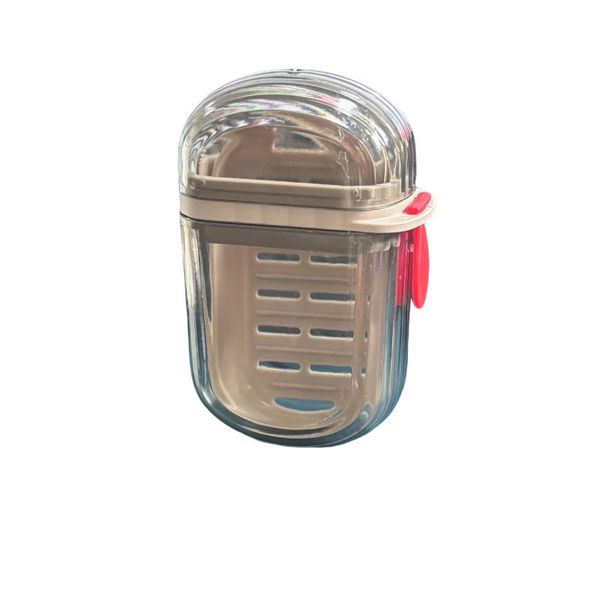 Travel Soap Box with Double-Layer Drainage - Leakproof Lid Design