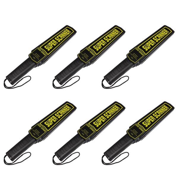 6 Pieces Of Handheld High Sensitivity Security Metal Detector Scanners Set