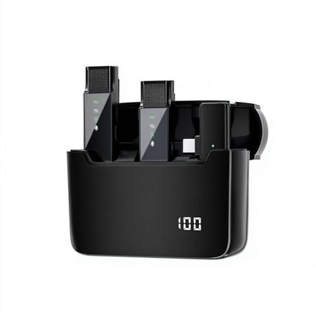 Wireless Lavalier Mic Mute Function Clear Audio for Vlog Recording Image