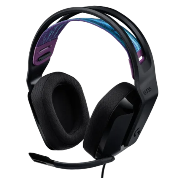 G335 Wired Gaming Headset with Mic - Black Headsets for PC