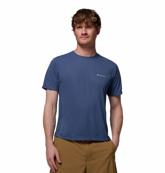 Columbia Men's Zero Rules Light Short Sleeve Crew Shirt Dark Mountain