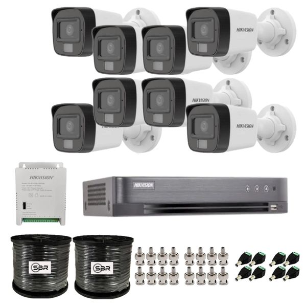 Hikvision 3K 5MP 16 Channel DVR 8 Smart Hybrid Camera CCTV Kit - No HDD