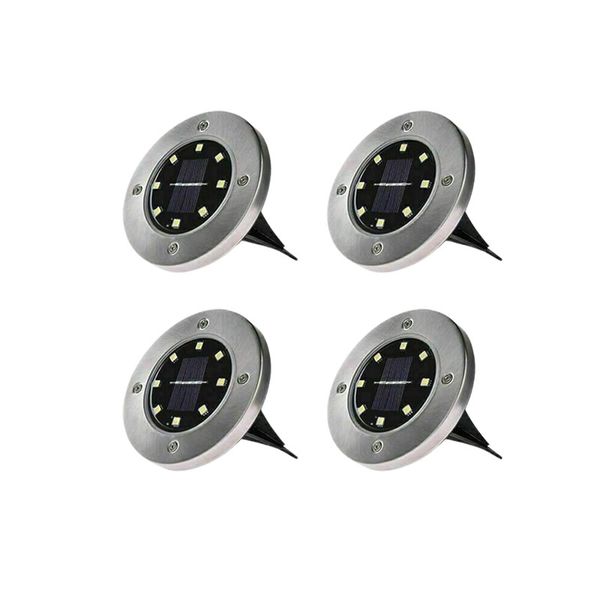 4 Pack Of LED Outdoor Solar Ground Light TS-66