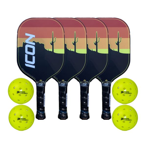 Diadem ICON Pickleball Paddle - AZ (4-pack PLUS 4 balls)