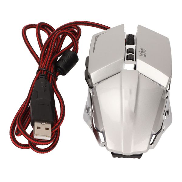 Gaming Mouse Office RGB Adjustable Silver