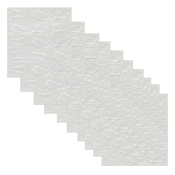10PK Foam 3D Sticker self-Adhesive Wallpaper Anti-Collision Soft Decoration