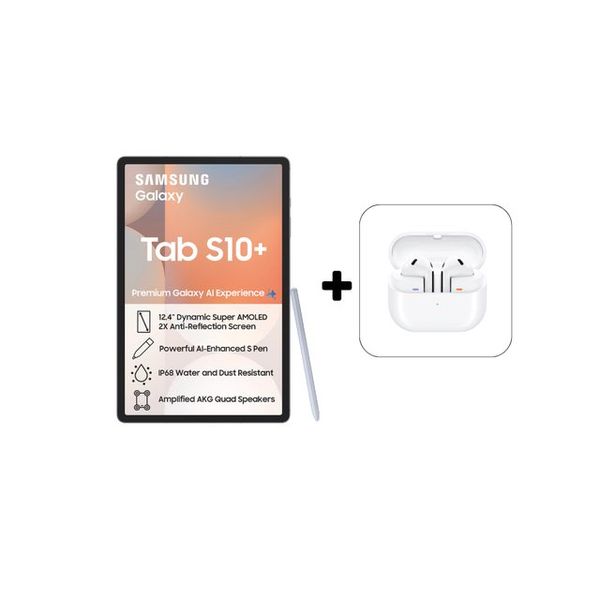 Samsung Galaxy Tab S10+ (X826) 12.4" 256GB 5G Tablet - Blue + Samsung Galaxy Buds3