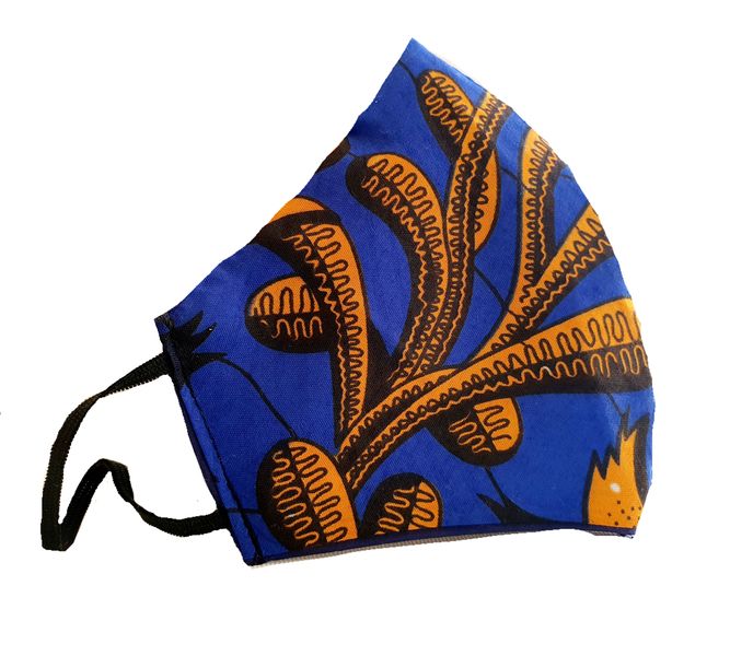 Jonaline Designs Face Mask Oranje Mask African Print