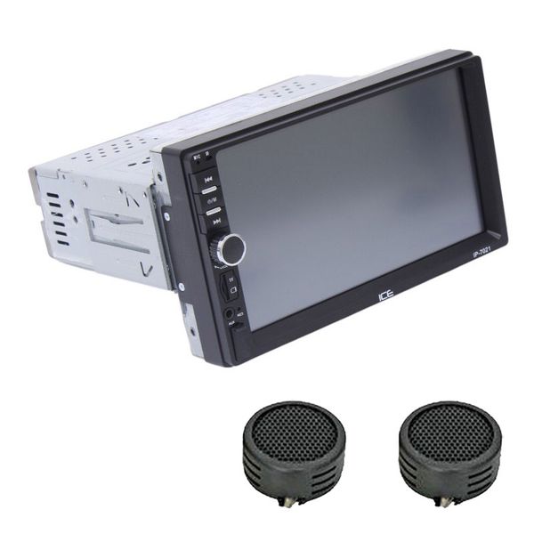 Ice Power IP-7021 Universal 7" HD Deckless Multimedia Player &amp; Evo Tweeters