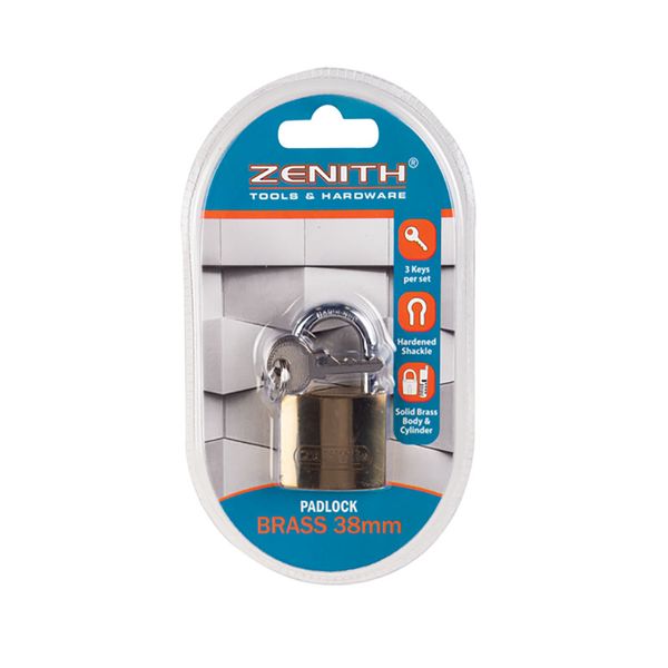 Zentih Padlock Brass 38mm