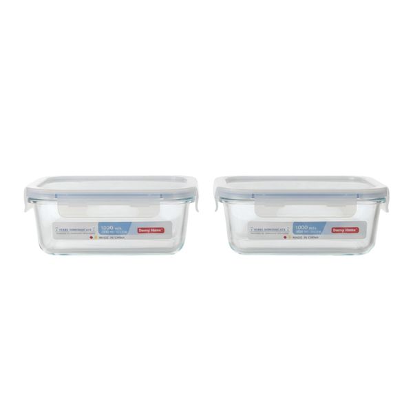 Transparent Storage Containers - 2100ml - 2pcs