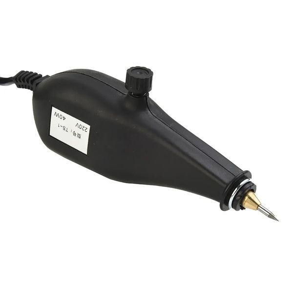 40W 220V Electric Engraving Pen with Chisel Tips for Wood Metal Glass Stone
