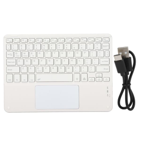 Wireless Keyboard with Touchpad Quadrate Keycap Ultra Thin 10inch