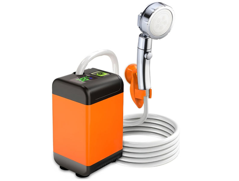 Simple Electric Shower (7800mAh) with Water Pump &amp; Temperature Display