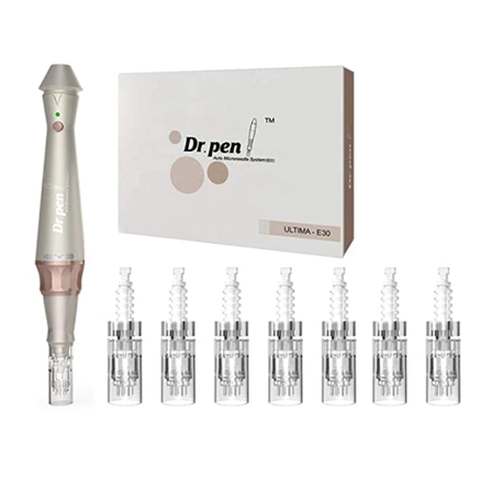Dr Pen E30 (Wireless) plus 7 x 12 Pin Needle Cartridges Image