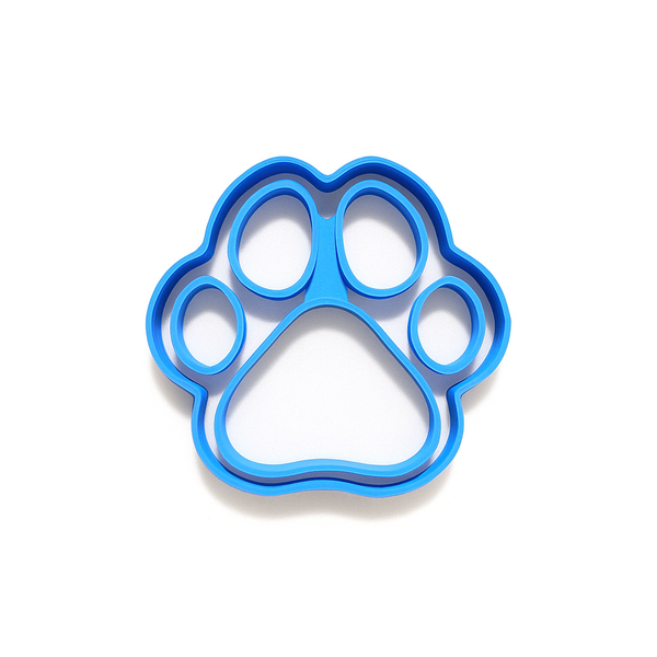 Paw Cookie Cutter - 3D Printed - Blue (8 cm)