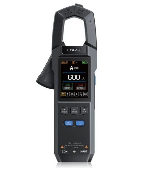 FNIRSI DMC100 1000V 600A DC/AC 10,000 Counts Clamp Meter Multimeter