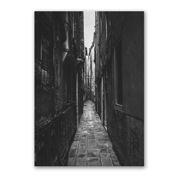 Narrow Alley Canvas Home Decor Wall Art