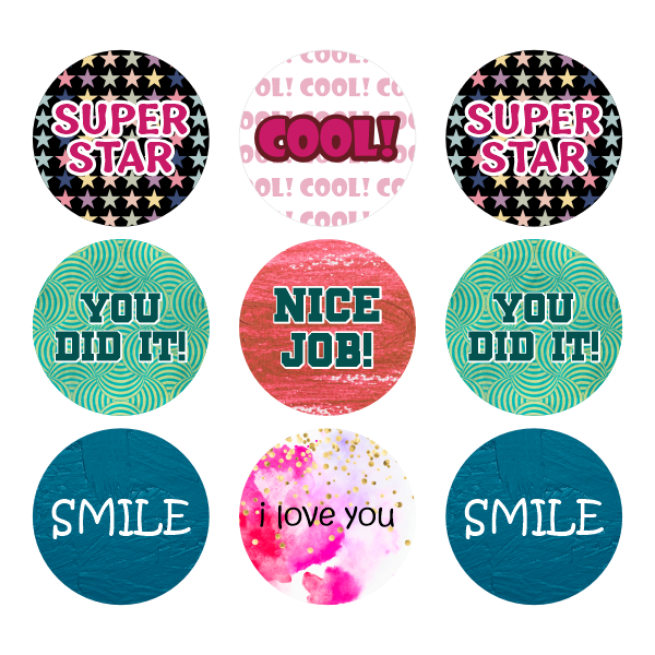 Kids Rewards Stickers 100 Stickers