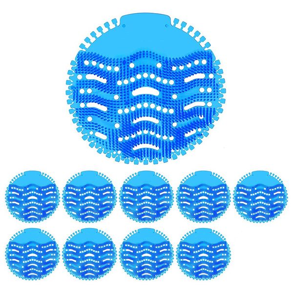 10 Pack Urinal Screens Deodorizer Lasting Odor Freshener(Blue)