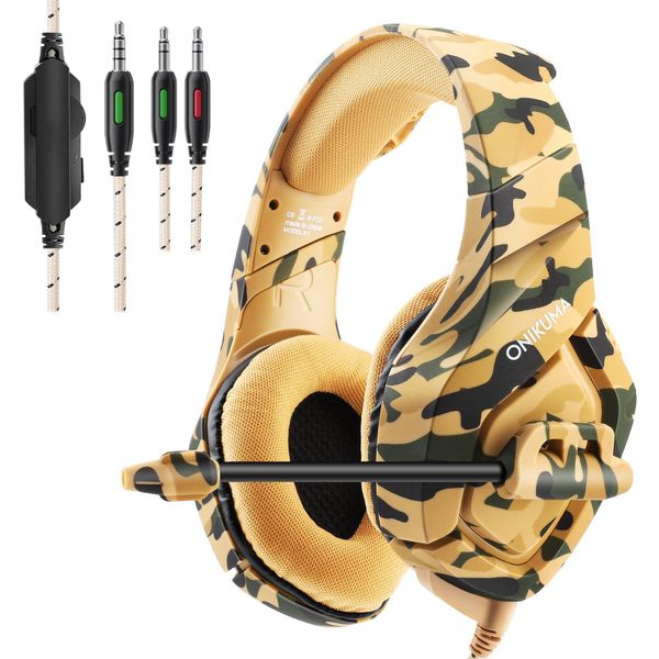 Stereo Gaming Headset K1B with HD Mic &amp; Comfortable Over-Ear Design