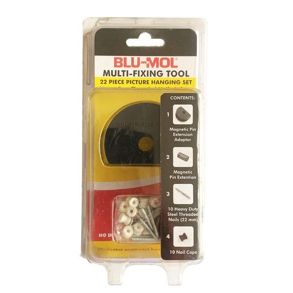 Blu-Mol Multi-Fixing Picture Hanging Kit 22 Piece