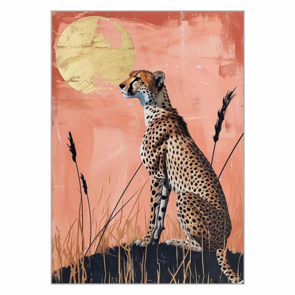 Cheetah Painting Poster - A1