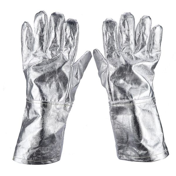 Heat Resistant Welding Gloves, Aluminized Safety Work Gloves