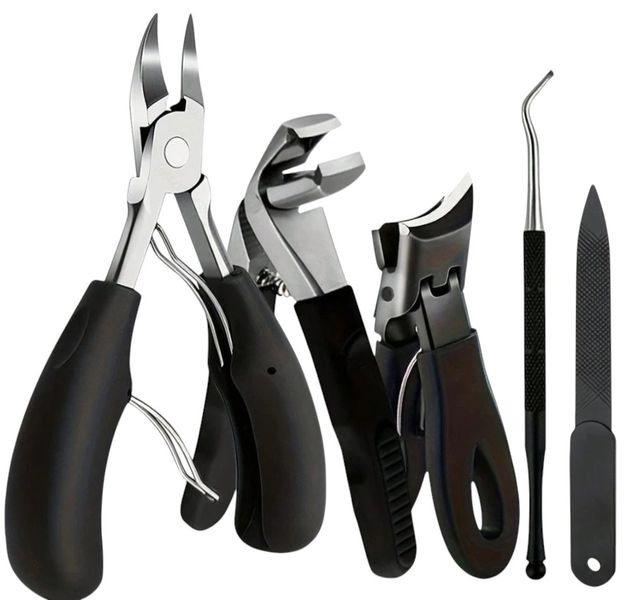 5 Piece- Stainless steel Professional Heavy-Duty Toenail Clipper Tool Set