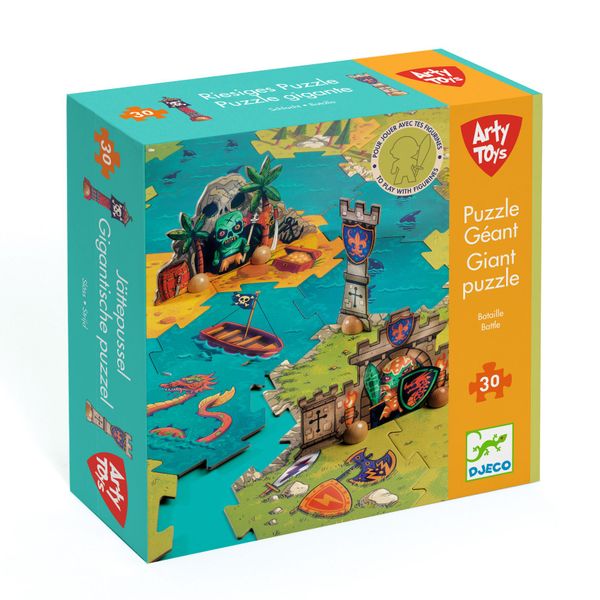 Djeco Arty Toy Battle Puzzle - 30 Piece