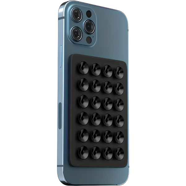 Sticky Silicon Mobile Phone Mount - Sticks on Mirrors, Glass &amp; tiles