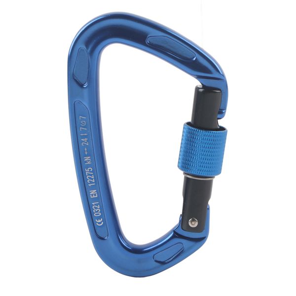 Blue 7075 Aviation Aluminum Master Lock Carabiner