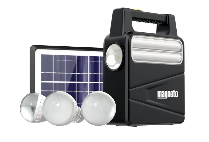 Magneto Solar Home Lighting System