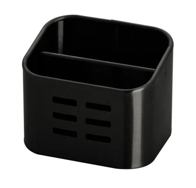 Kitchen Sponge Holder, Black, Steel