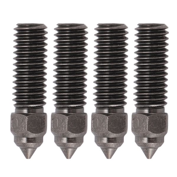 4piece Extruder Nozzles for CR K1 Hardened Steel 3D Printer Nozzles 0.4mm