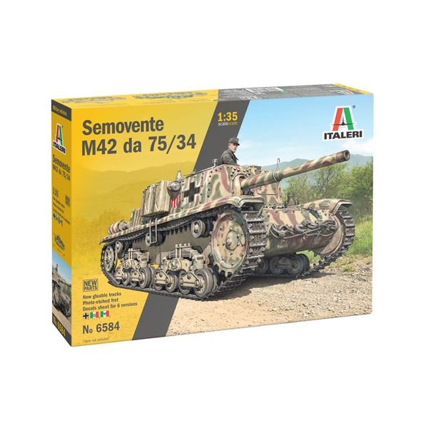Italeri 1/35 Semovente M42 da 75/34 Tank Plastic Model Kit