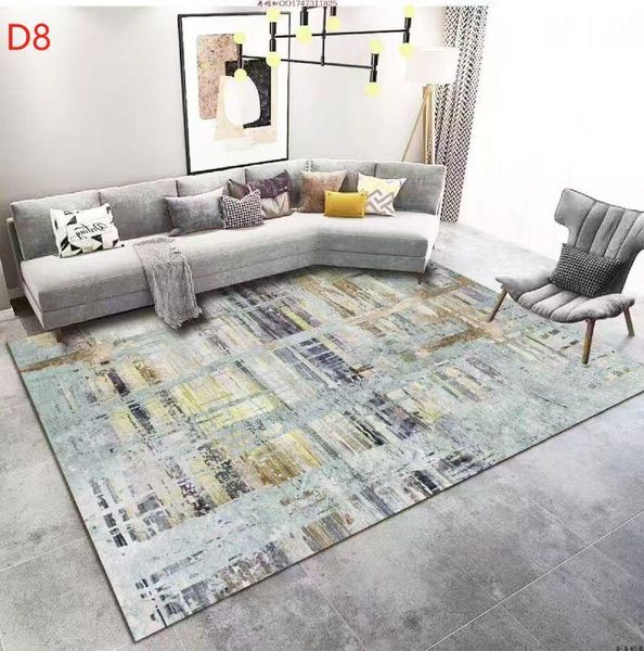Modern Design Area Carpet For Living Room ,Lounge 160Lx230W-Blue Green Grey
