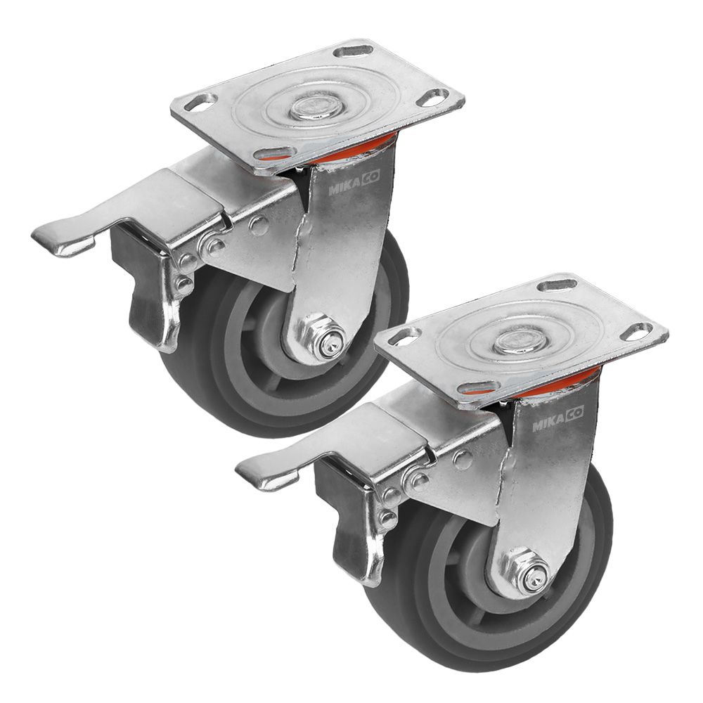 MIkaco 5-inch Swivel Caster Wheels 2 pack