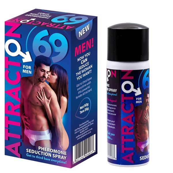 Attracton 69 Pheromone Seduction Spray for Men