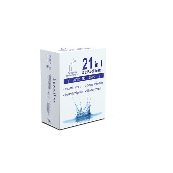 21 in 1 Water Test Strips &amp; 2 E.coli Tests