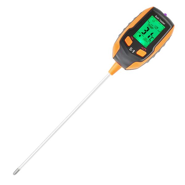 Professional Digital 4-in-1 Plant Moisture Meter with PH/Temperature/Light