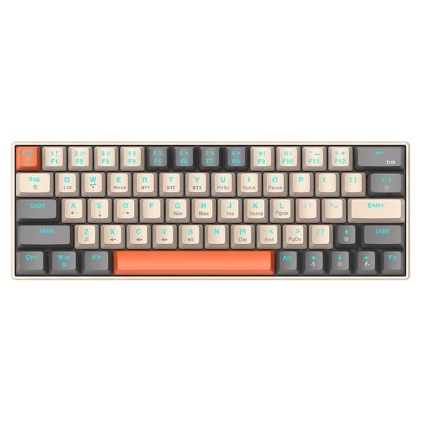 T-wolf T60 USB Wired Gaming Keyboard RGB Mechanical Gaming Keyboard