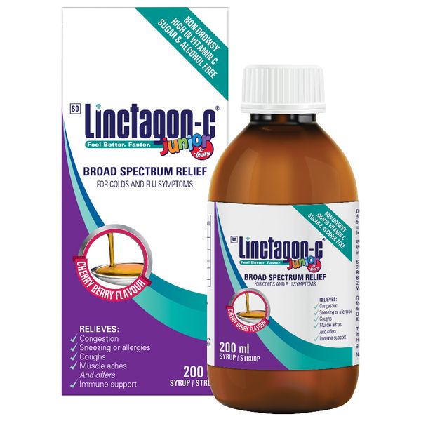 Linctagon C Junior Cold and Flu Syrup - 200ml
