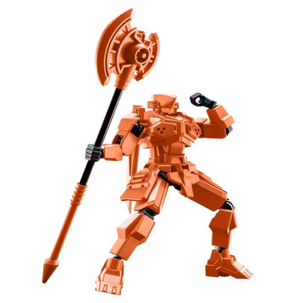 Multi-Joint 'Action Figure - Orange