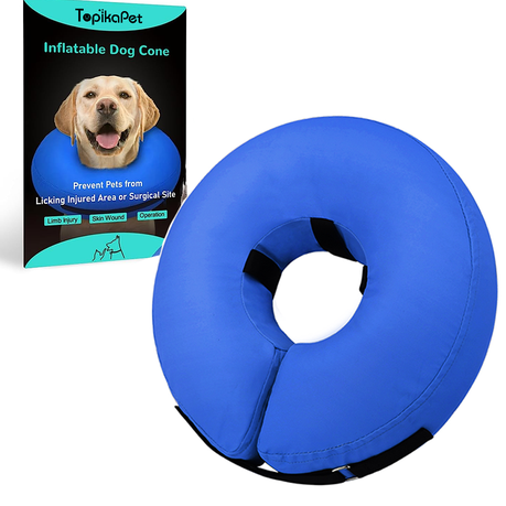 Topika Inflatable Dog Cone Collar, Donut Collar Recovery Image