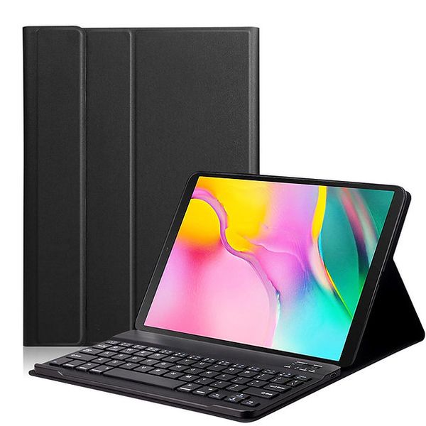 TUFF-LUV Bluetooth Keyboard Case for the Samsung Tab S9 FE 10.9" (SX-X510/SM-X516) - Black (for charging - this Tablet - Chargers via USB-C)