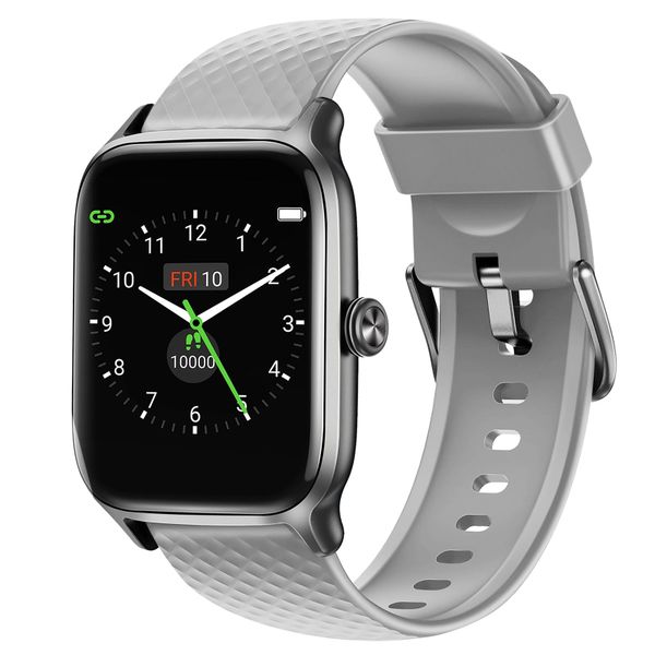 Letsfit - EW1 Smart Watch - Space Grey Case with Grey Band