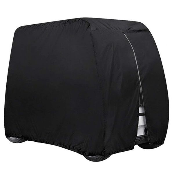 Golf Cart Cover 4 Passenger Duty 420D Waterproof Outdoor Full Cover Zipper