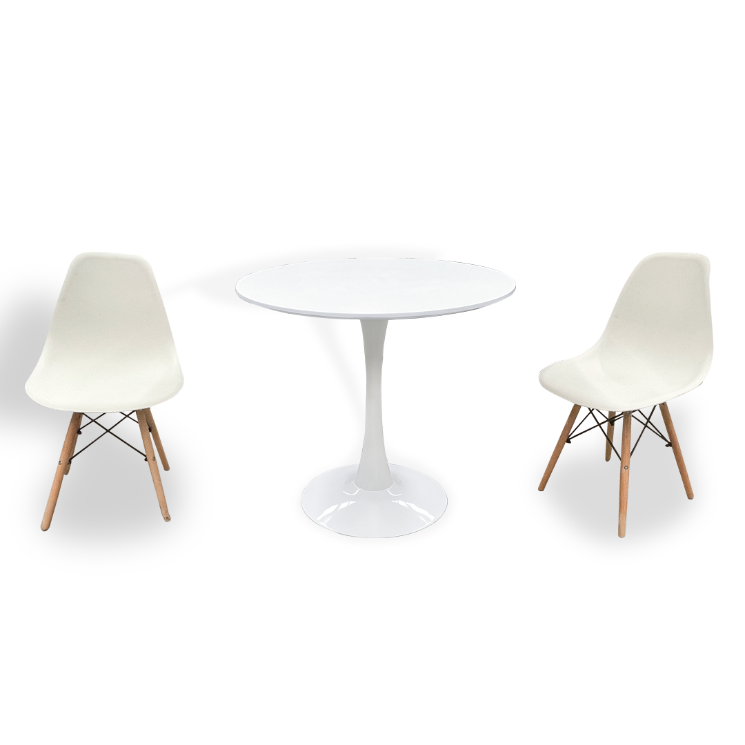 Luna chairs + White Table Set | Buy Online in South Africa | takealot.com